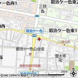 愛知県北名古屋市鍜治ケ一色村内東85周辺の地図