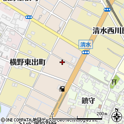 愛知県稲沢市清水郷西町周辺の地図