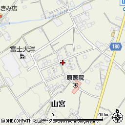 静岡県富士宮市山宮948周辺の地図