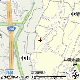 静岡県御殿場市中清水286周辺の地図