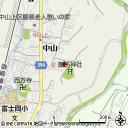 静岡県御殿場市中山286周辺の地図