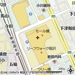 京いぶきリーフウォーク稲沢店周辺の地図