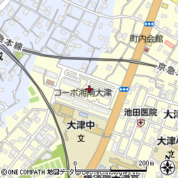 コーポ湘南大津４号棟周辺の地図