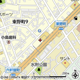 スターバックスコーヒー 春日井東野店周辺の地図