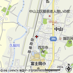 静岡県御殿場市中山144周辺の地図