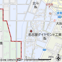 愛知県小牧市多気西町223周辺の地図