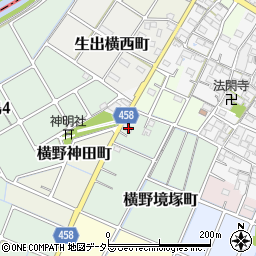 愛知県稲沢市横野境塚町12周辺の地図