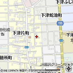 愛知県稲沢市下津片町112周辺の地図