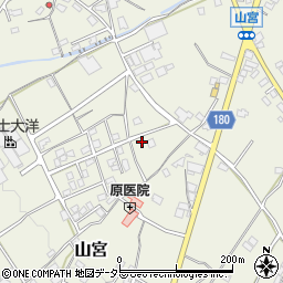 静岡県富士宮市山宮892周辺の地図