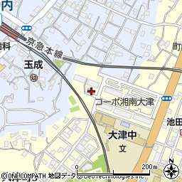 コーポ湘南大津自治会館周辺の地図