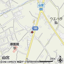 静岡県富士宮市山宮254周辺の地図