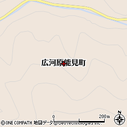 京都府京都市左京区広河原能見町周辺の地図