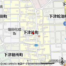 愛知県稲沢市下津片町79周辺の地図