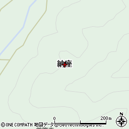 兵庫県朝来市納座周辺の地図