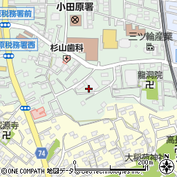 神奈川県小田原市荻窪388周辺の地図