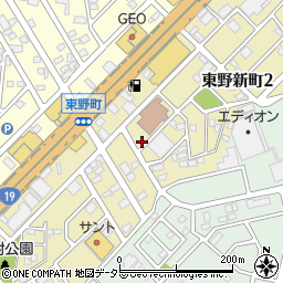 愛知県春日井市東野新町周辺の地図