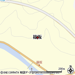 鳥取県八頭郡智頭町篠坂周辺の地図