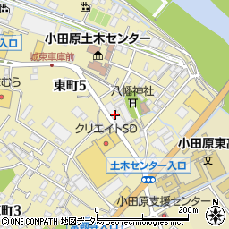 ライフレビュー小田原東ブライトコート周辺の地図