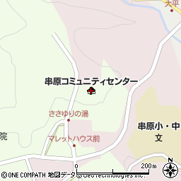 恵那市串原コミュニティセンター周辺の地図