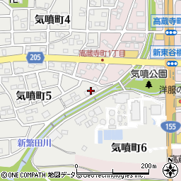 ユーハウス高蔵寺周辺の地図