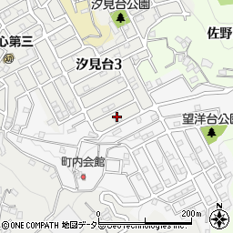 神奈川県横須賀市汐見台3丁目12周辺の地図