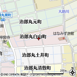 愛知県稲沢市治郎丸白山町周辺の地図