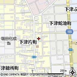 愛知県稲沢市下津片町78周辺の地図