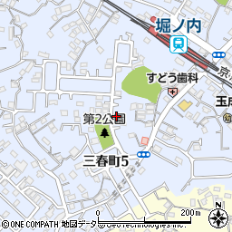 神奈川県横須賀市三春町5丁目19-5周辺の地図