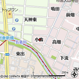 愛知県岩倉市大山寺町（石塚）周辺の地図