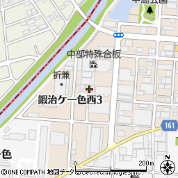 愛知県北名古屋市鍜治ケ一色西周辺の地図