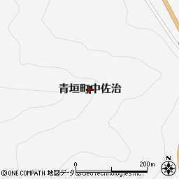 兵庫県丹波市青垣町中佐治周辺の地図