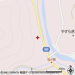 京都府南丹市美山町島狐岩周辺の地図