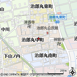 愛知県稲沢市治郎丸中町周辺の地図