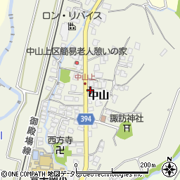 静岡県御殿場市中山243周辺の地図