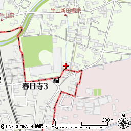 愛知県春日井市牛山町2446周辺の地図