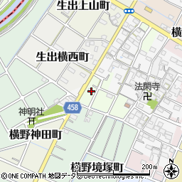 愛知県稲沢市横野西郷町13周辺の地図