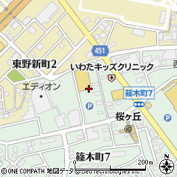 トップワン春日井店周辺の地図