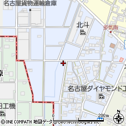 愛知県小牧市多気西町周辺の地図