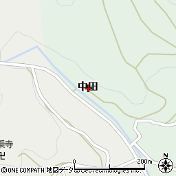 鳥取県八頭郡智頭町中田周辺の地図