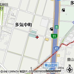 愛知県小牧市多気中町419周辺の地図