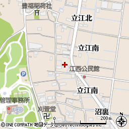 愛知県稲沢市祖父江町祖父江江西周辺の地図