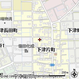 愛知県稲沢市下津片町周辺の地図