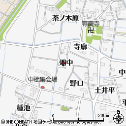 愛知県稲沢市祖父江町山崎畑中28周辺の地図