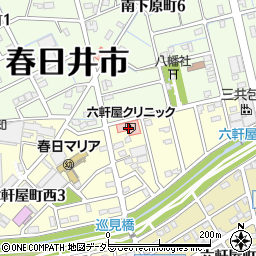 勝川医院六軒屋クリニック周辺の地図
