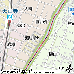 愛知県岩倉市五条町周辺の地図