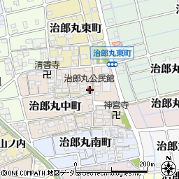 治郎丸公民館周辺の地図