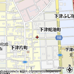愛知県稲沢市下津片町69周辺の地図