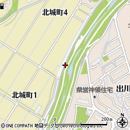 愛知県春日井市下市場町周辺の地図