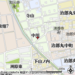 愛知県稲沢市稲島町中川周辺の地図
