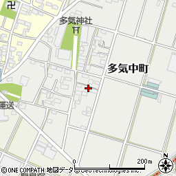愛知県小牧市多気中町303周辺の地図